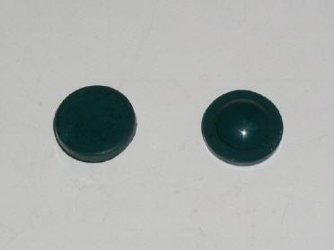 Haubenauflagegummi grün, für Loch-Ø 8 mm, f. Deutz