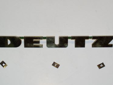 Schriftzug DEUTZ, 252 x 26 mm, für Haube D-Serie