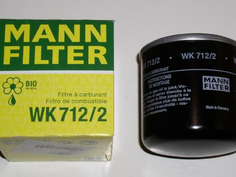 Kraftstofffilter MANN WK 712/2, für D 3006 u. a.