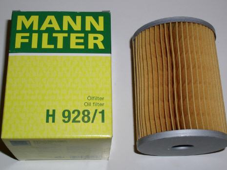 Ölfilter MANN H 928/1 - Motorölfilter
